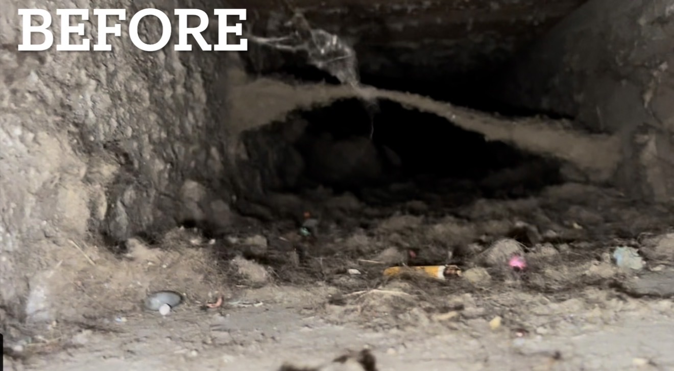 Before air duct cleaning Avon OH